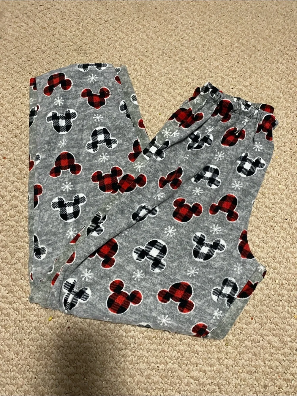 Disney Plaid Mickey Mouse women’s lounge pants pajama bottoms size large